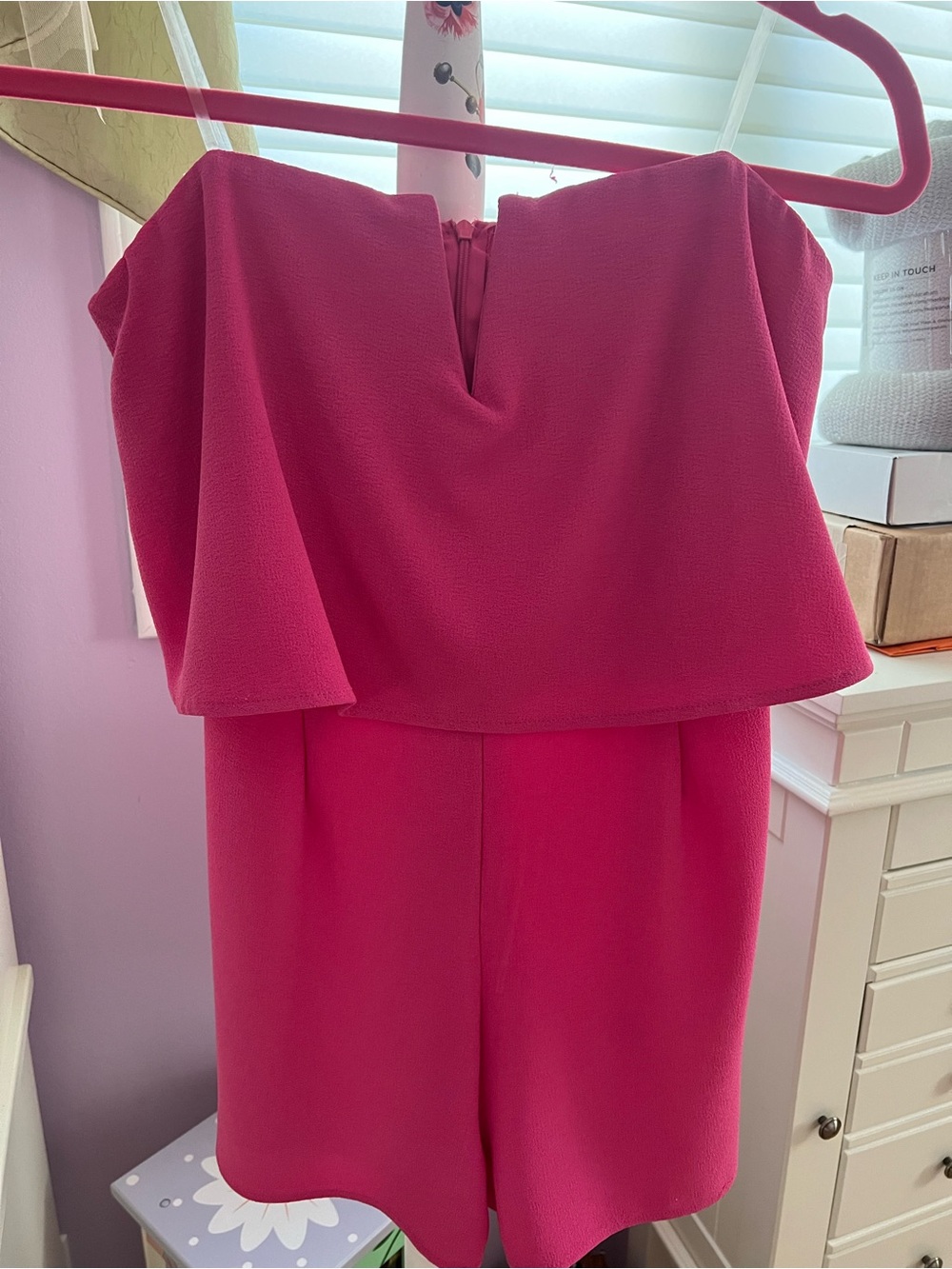 Strapless Pink Romper